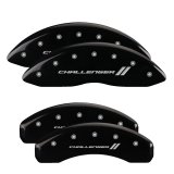 MGP 4 Caliper Covers Engraved Front & Rear With stripes/Challenger Black finish silver ch thumbnail 4