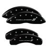 MGP 4 Caliper Covers Engraved Front & Rear With stripes/Challenger Black finish silver ch thumbnail 8