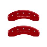 MGP 4 Caliper Covers Engraved Front & Rear Block/Challenger Yellow finish black ch thumbnail 9