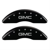 MGP 4 Caliper Covers Engraved Front & Rear GMC Black finish silver ch thumbnail 1