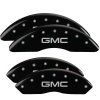 MGP 4 Caliper Covers Engraved Front & Rear GMC Black finish silver ch thumbnail 8