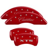 MGP 4 Caliper Covers Engraved Front & Rear GMC Red finish silver ch thumbnail 6
