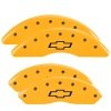 MGP 4 Caliper Covers Engraved Front & Rear Bowtie Yellow finish black ch thumbnail 8