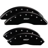 MGP 4 Caliper Covers Engraved Front & Rear MGP Black finish silver ch thumbnail 3