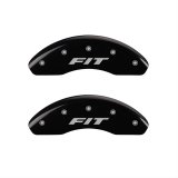 MGP Front set 2 Caliper Covers Engraved Front FIT Black finish silver ch thumbnail 1