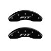 MGP Front set 2 Caliper Covers Engraved Front FIT Black finish silver ch thumbnail 7