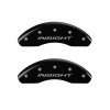 MGP Front set 2 Caliper Covers Engraved Front Insight Black finish silver ch thumbnail 7