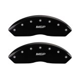 MGP Front set 2 Caliper Covers Engraved Front MGP Black finish silver ch thumbnail 2