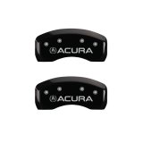 MGP 4 Caliper Covers Engraved Front & Rear Acura Black finish silver ch thumbnail 9