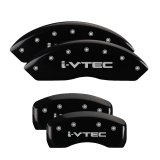 MGP 4 Caliper Covers Engraved Front & Rear i-Vtec Black finish silver ch thumbnail 4