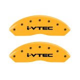 MGP 4 Caliper Covers Engraved Front & Rear i-Vtec Yellow finish black ch thumbnail 5