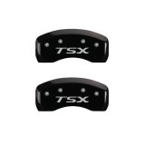 MGP 4 Caliper Covers Engraved Front Acura Engraved Rear TSX Black finish silver ch thumbnail 9