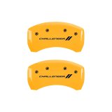 MGP 4 Caliper Covers Engraved Front & Rear Block/Challenger Black finish silver ch thumbnail 6