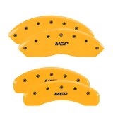 MGP 4 Caliper Covers Engraved Front & Rear MGP Yellow finish black ch thumbnail 6