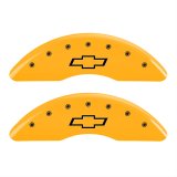 MGP 4 Caliper Covers Engraved Front & Rear Bowtie Yellow finish black ch thumbnail 2