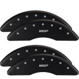 MGP 4 Caliper Covers Engraved Front & Rear MGP Black finish silver ch thumbnail 2