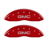 MGP 4 Caliper Covers Engraved Front & Rear GMC Red finish silver ch thumbnail 7