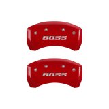 MGP 4 Caliper Covers Engraved Front & Rear MGP Red finish silver ch thumbnail 2