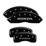 MGP 4 Caliper Covers Engraved Front Honda Engraved Rear Crosstour Black finish silver ch thumbnail 3