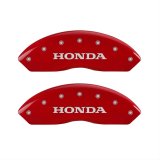 MGP 4 Caliper Covers Engraved Front Honda Engraved Rear Crosstour Red finish silver ch thumbnail 1