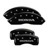 MGP 4 Caliper Covers Engraved Front & Rear Honda Black finish silver ch thumbnail 8