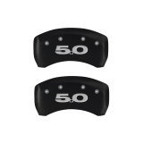 MGP 4 Caliper Covers Engraved Front Mustang Engraved Rear 50 Red finish silver ch thumbnail 9