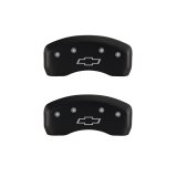 MGP 4 Caliper Covers Engraved Front & Rear Bowtie Red finish silver ch thumbnail 7