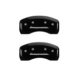 MGP 4 Caliper Covers Engraved Front & Rear Impala Black finish silver ch thumbnail 2