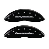 MGP 4 Caliper Covers Engraved Front & Rear Impala Black finish silver ch thumbnail 4