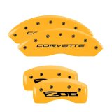 MGP 4 Caliper Covers Engraved Front & Rear Impala Black finish silver ch thumbnail 7