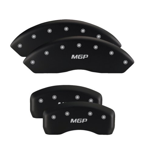 MGP 4 Caliper Covers Engraved Front & Rear Impala Red finish silver ch thumbnail 7