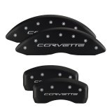 MGP 4 Caliper Covers Engraved Front & Rear MGP Red finish silver ch thumbnail 6
