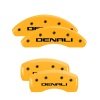 MGP 4 Caliper Covers Engraved Front & Rear Denali Yellow finish black ch thumbnail 8