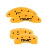 MGP 4 Caliper Covers Engraved Front & Rear GMC Yellow finish black ch thumbnail 8