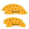 MGP 4 Caliper Covers Engraved Front & Rear Lincoln Yellow finish black ch thumbnail 8