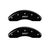 MGP 4 Caliper Covers Engraved Front & Rear MGP Black finish silver ch thumbnail 4