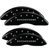 MGP 4 Caliper Covers Engraved Front & Rear With out stripes/Dodge Black finish silver ch thumbnail 3