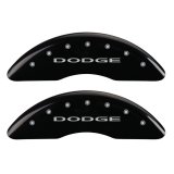 MGP 4 Caliper Covers Engraved Front & Rear With out stripes/Dodge Black finish silver ch thumbnail 4