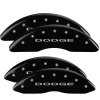 MGP 4 Caliper Covers Engraved Front & Rear With out stripes/Dodge Black finish silver ch thumbnail 8