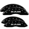 MGP 4 Caliper Covers Engraved Front & Rear RAM Black finish silver ch thumbnail 8