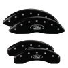 MGP 4 Caliper Covers Engraved Front & Rear Oval logo/Ford Black finish silver ch thumbnail 6