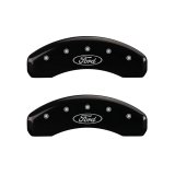 MGP 4 Caliper Covers Engraved Front & Rear Oval logo/Ford Black finish silver ch thumbnail 8