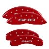 MGP 4 Caliper Covers Engraved Front & Rear SHO Red finish silver ch thumbnail 5