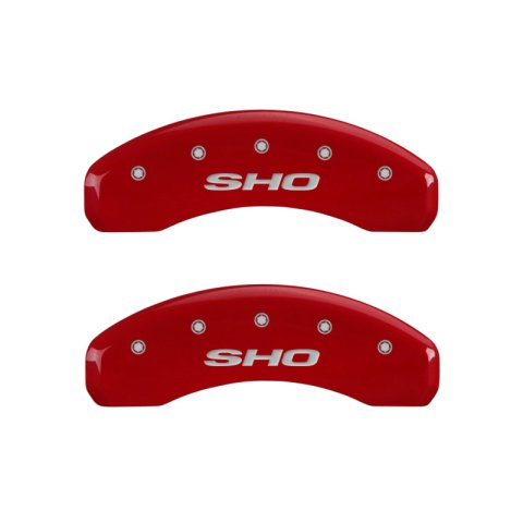 MGP 4 Caliper Covers Engraved Front & Rear SHO Yellow finish black ch thumbnail 9