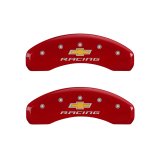 MGP 4 Caliper Covers Engraved Front & Rear Chevy racing Yellow finish black ch thumbnail 9