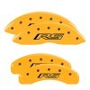 MGP 4 Caliper Covers Engraved Front & Rear Gen 5/RS Yellow finish black ch thumbnail 8