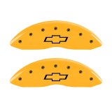 MGP 4 Caliper Covers Engraved Front & Rear Bowtie Yellow finish black ch thumbnail 5