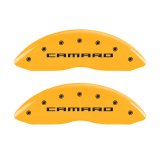 MGP 4 Caliper Covers Engraved Front & Rear Gen 5/Camaro Yellow finish black ch thumbnail 6