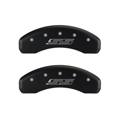 MGP 4 Caliper Covers Engraved Front & Rear Gen 5/SS Red finish silver ch thumbnail 7