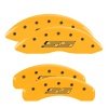 MGP 4 Caliper Covers Engraved Front & Rear Gen 5/SS Yellow finish black ch thumbnail 7